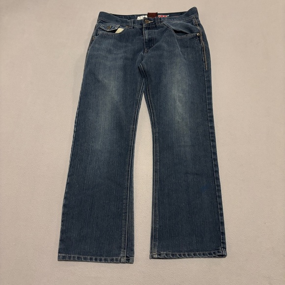 Mma Elite Other - MMA Elite Jeans 32x30 Blue Low Rise Bootcut Flap Pockets Y2K Grunge Spring